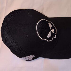 Harley Davidson ball cap black with skull